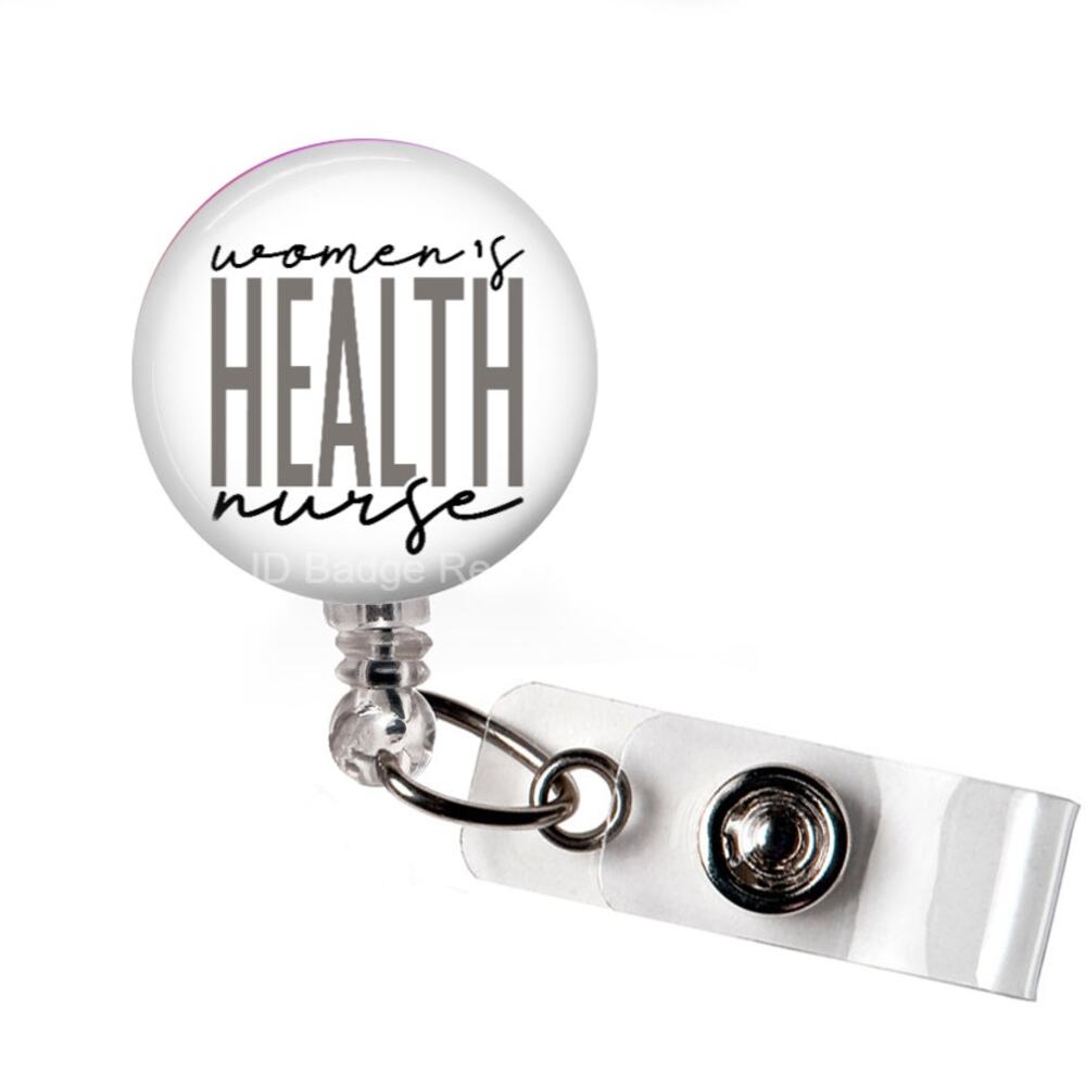 Badge Reel OB GYN Nurse Womens Health Retractable ID Name Holder